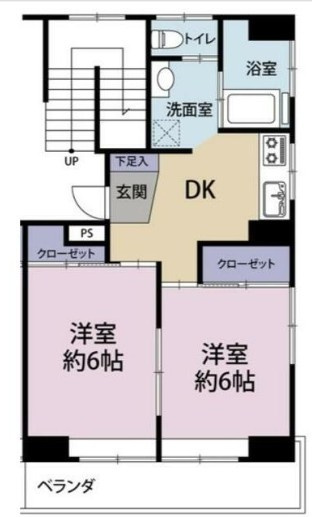 船橋市習志野台４丁目の賃貸マンションの間取り