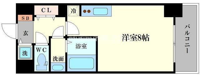 エスライズ難波EASTの間取り