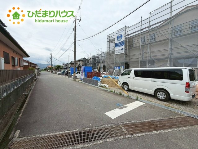 いわき市錦町江栗1丁目第2　新築戸建　4号棟の前面道路含む現地写真|今から見たいも大歓迎！お気軽にお問い合わせください☆彡
