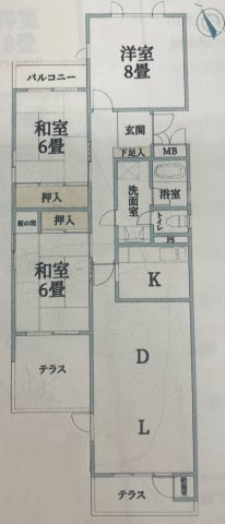 ライブタウン仁川の間取り