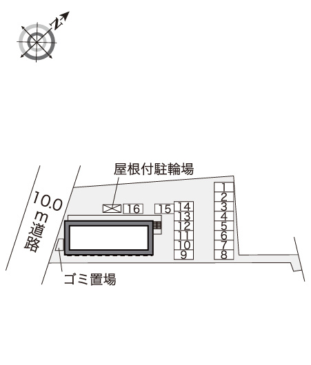 レオパレスブリリアントの区画図|画像4