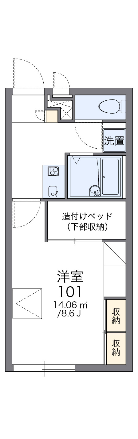 レオパレスコージーコートの区画図|画像2