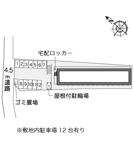 レオパレス南逆井の区画図|画像4