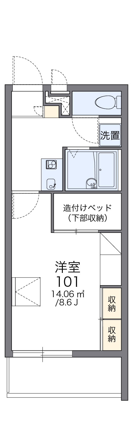 レオパレス沼南Ⅲの区画図|画像2