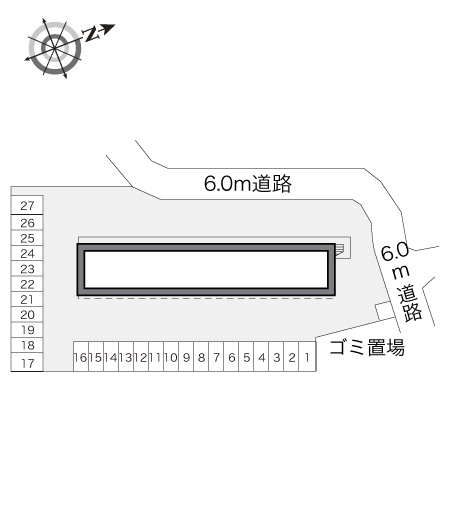 レオパレス沼南Ⅲの区画図|画像4