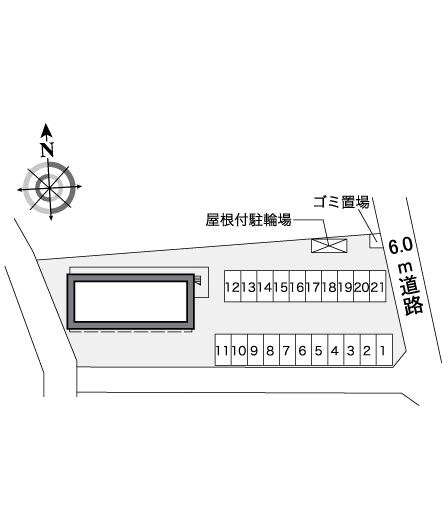 レオパレスプレジャーの区画図|画像4