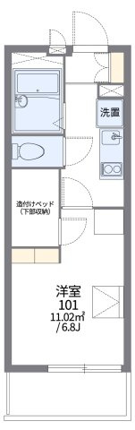 レオパレスKASHIWAの間取り|画像2