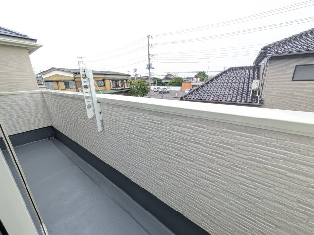龍ケ崎市姫宮町1期　新築戸建て　3号棟のバルコニー