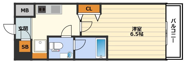 クレストフォルム大阪天満橋の間取り|間取り