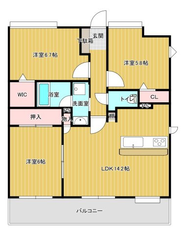 アーバンパレス諏訪野IIの間取り