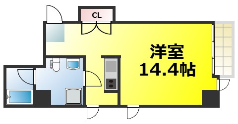 【間取り】 | LOIS GRAND靭公園 仲介手数料無料