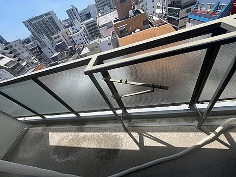 花隈ダイヤハイツのバルコニー