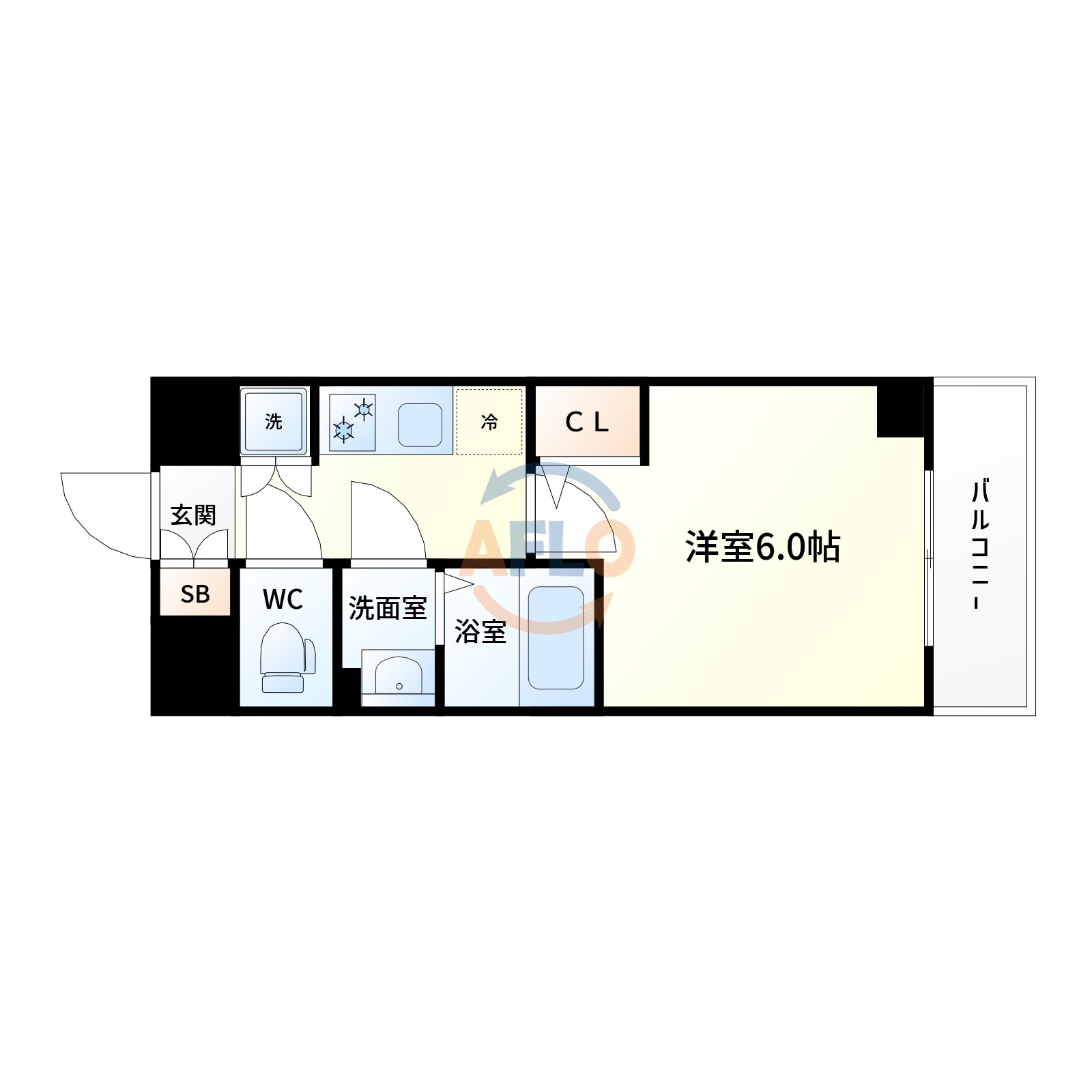 ファーストフィオーレ十三エリオの間取り|間取り