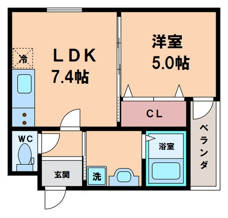 【間取り】 | フジパレス山之内Ⅱ番館