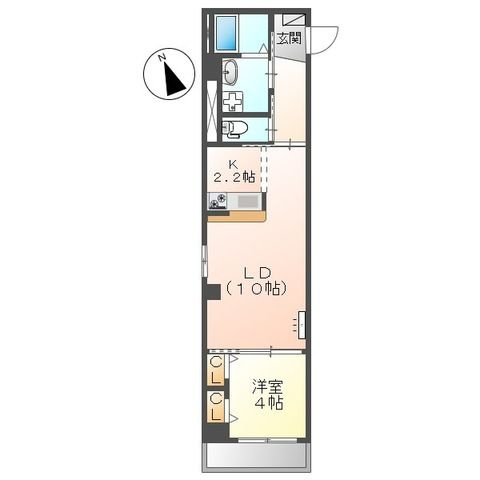 サン・フローラ　三郎丸の間取り