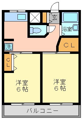 世田谷区喜多見９丁目の賃貸マンションの間取り