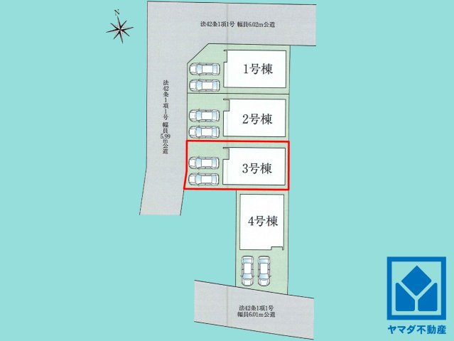 伏見区久我御旅町　第1　の区画図