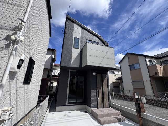 市川市国分１丁目新築戸建の外観|完成済み内覧可能です！