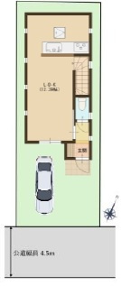 市川市国分１丁目新築戸建の区画図|区画配置図