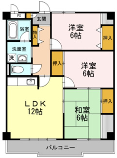 【間取り】 | ハイツ飯泉　Ａ棟