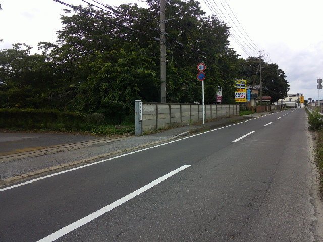 野田市柳沢の倉庫の駐車場