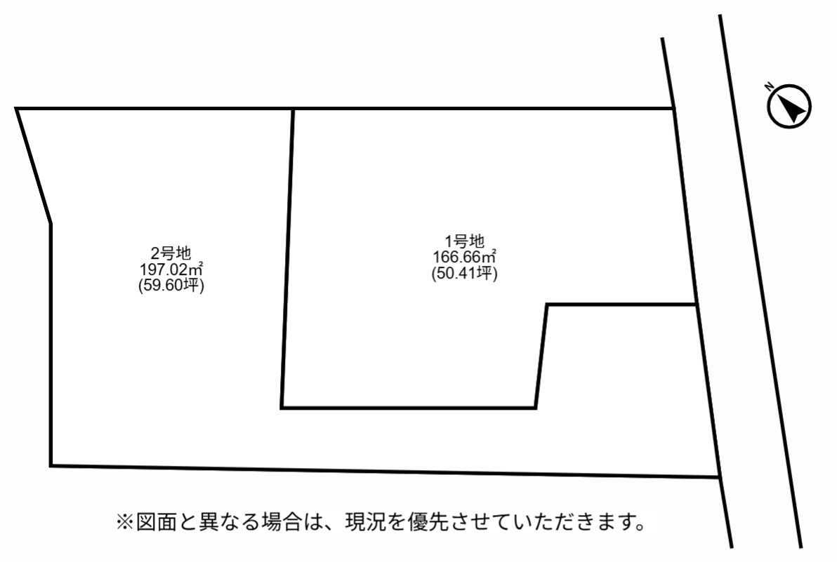 太宰府市坂本3丁目　売り土地の土地図