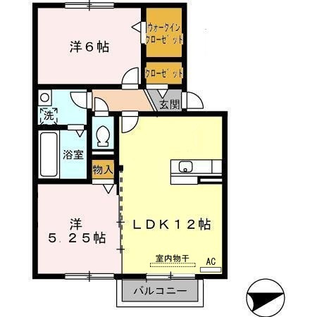 【間取り】 | さくらＨＩＬＬ　A棟