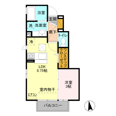 アムール Ｃ/ルミエール　アムール Ｃの間取り