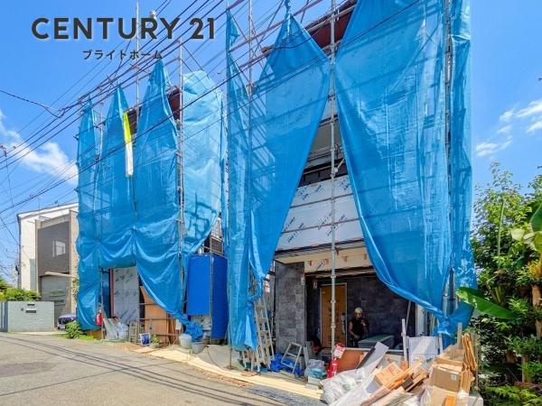 横浜市港北区富士塚２丁目の新築一戸建の外観|同仕様物件もご案内をさせて頂きます。
お車でご自宅まで送迎承ります。