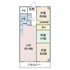 【間取り】 | ファミリーハイツ柴田