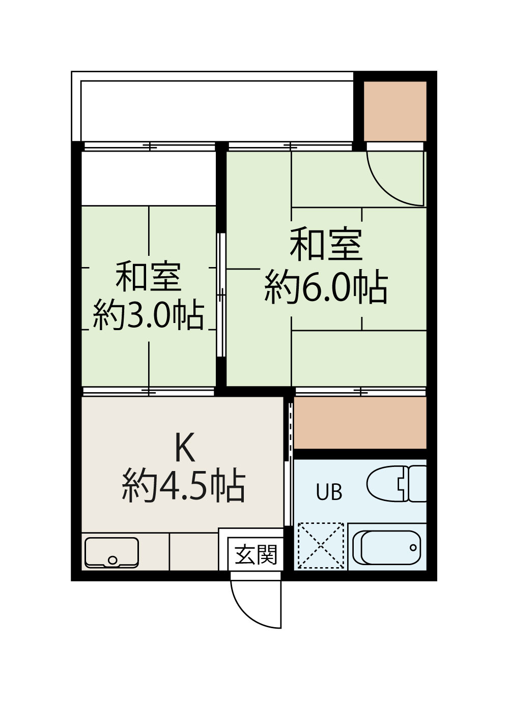 レジデンス浜町の間取り