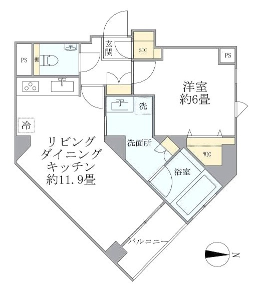 ＴＫＤ本郷の間取り|1LDK