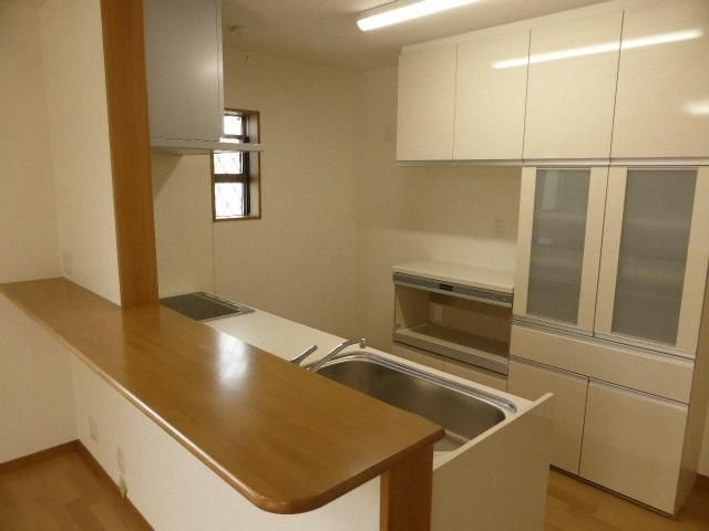 東大利町戸建貸家のキッチン