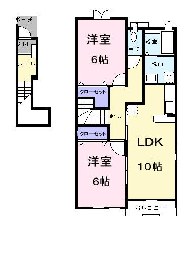 ヴァイオレット・パラッツオＡの間取り