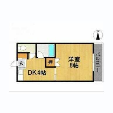 アザレアハイツ蒲池の間取り