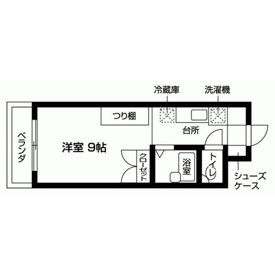 【間取り】 | 紅梅 | お部屋の間取りです