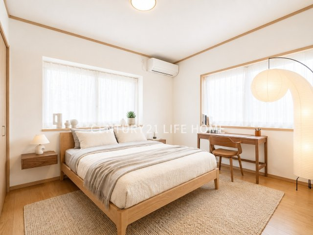 【寝室】 | ＪＲ南武線「中野島」中古戸建 | ゆとりの広さです