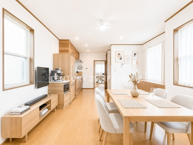 【居間・リビング】 | ＪＲ南武線「中野島」中古戸建 | 使いやすいリビングです