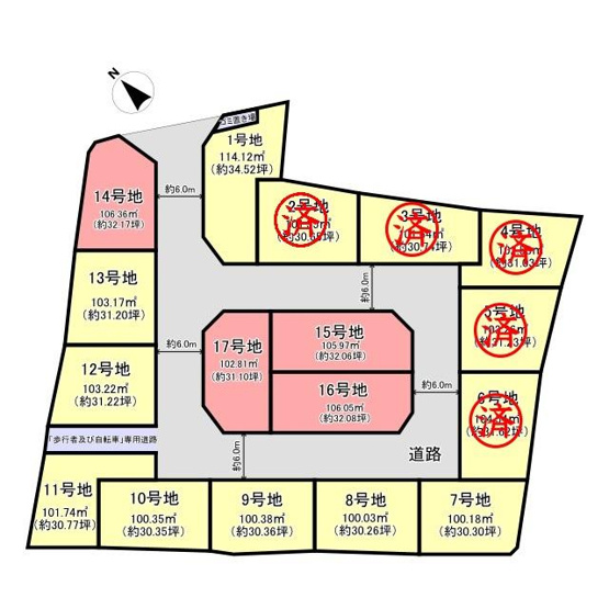 【土地図】 | 亀岡　千代川町今津二丁目　建築条件無し売土地