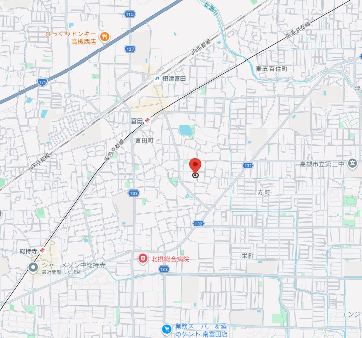 DAIMO高槻の地図