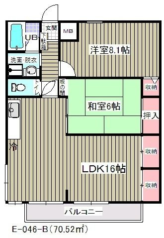 阿部南葛西第１マンションの間取り