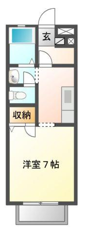 クライン・ブリュッケ　Ｄの間取り