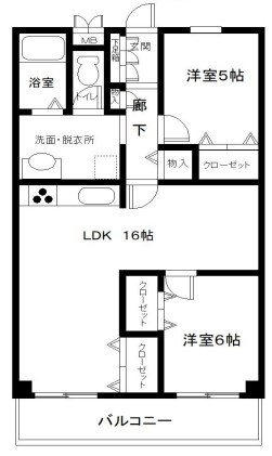 ハイムあじさいの間取り