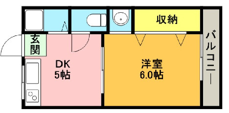 ビラ高倉の間取り