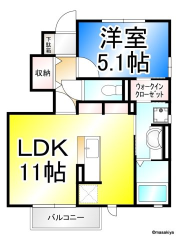 ハピネス高田の間取り