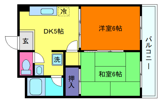 六甲スカイハイツの間取り