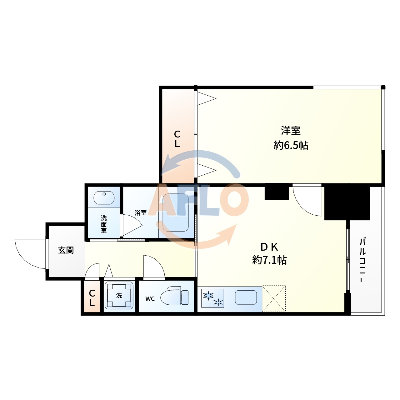 ORSUS新大阪の間取り|ORSUS新大阪