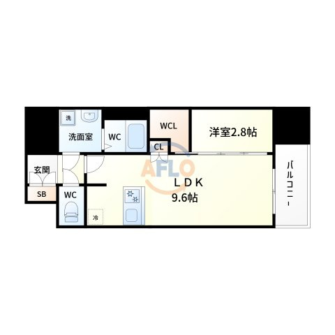 プレサンスNEO上新庄PRIMECRUISの間取り|プレサンスNEO上新庄PRIMECRUIS　間取り