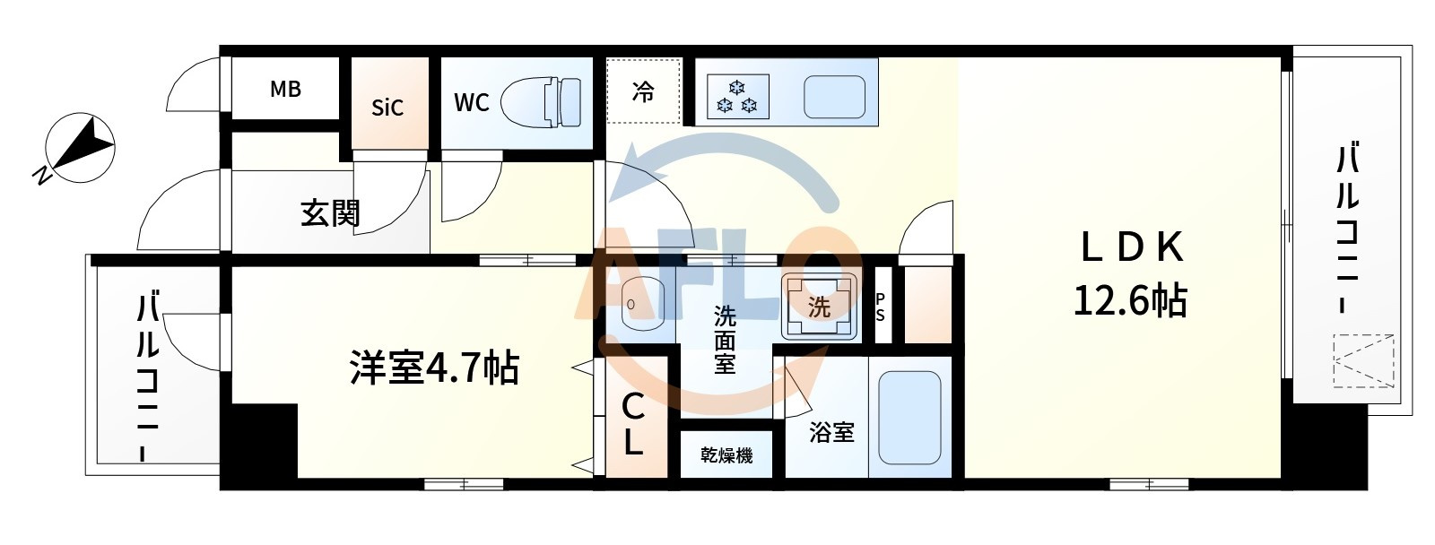 スプランディッドⅧの間取り|スプランディッドⅧ　間取り