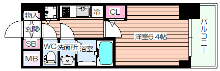【間取り】 | S-RESIDENCE江坂